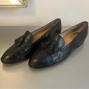 Gucci lizard loafers